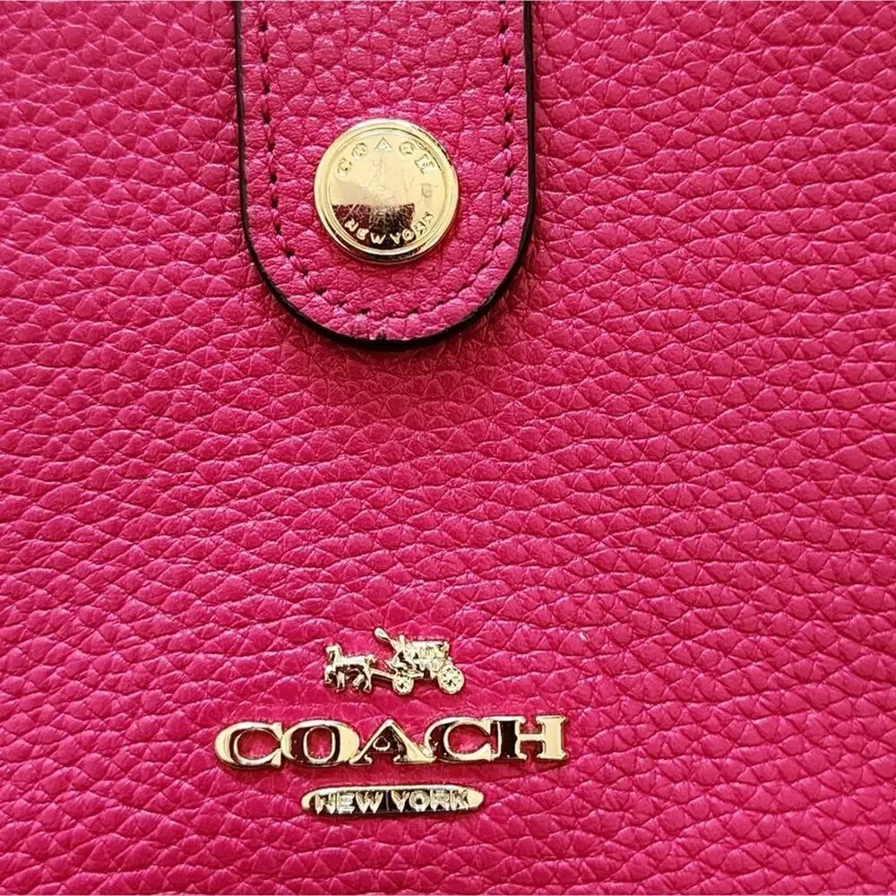 Coach Convertible Noa Pop Up Messenger In hot pink magenta purse wallet wristlet - Picture 5 of 16